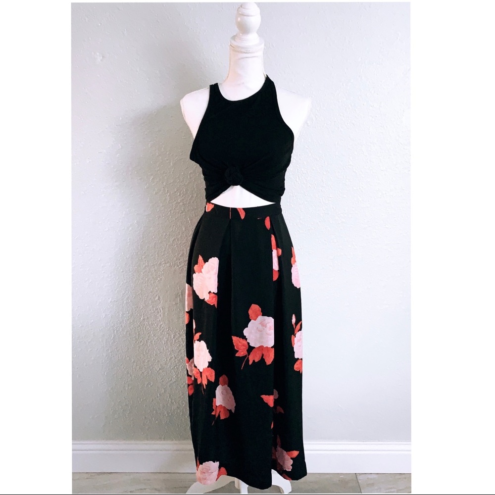 whowhatwear floral midi skirt